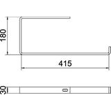 AHB 400, OBEJMA WIESZAKOWA NB 400MM FT