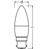 BASE CL B40 4,9W 827 230V FR B22D FS3 LEDVANCE