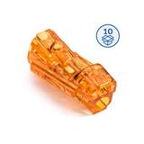 Szybkozłączka przelotowa SCS2 B10 pomarańczowy (woreczek = 10 szt.)