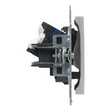 SUNO - Gniazdo 2XRJ45/kat 6 UTP, Aluminium, Legrand