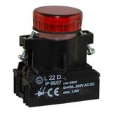 Lampka L22DHV 500VAC czerwona W0-LD-L22DHV C PROMET