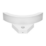 SPINEL LED 10W, oprawa ogrodowa z czujnikiem ruchu 140st, 800lm, IP54, 4000K, IK10, biała AD-OP-6119WLPMR4 ORNO