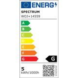 LED GLOB G125 4,9W E-27 COG 230V CCT (4000K-6500K)+DIMM MODERNSHINE Wi-Fi/BT Spectrum SMART