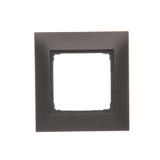 Simon 54 Premium Ramka 1-krotna PREMIUM do puszek karton-gips IP20 / IP44 brąz mat DRK1/46 KONTAKT