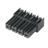 BVL 7.62HP/04/90 3.5SN BK BX Wtyk PCB (złącze wiązki), 7.62 mm, Liczba biegunów: 4, kąt odejścia: 90° /100szt./ 1928300000 WEIDMÜLLER