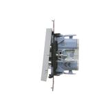 Simon 55 Łącznik krzyżowy bez piktogramu szybkozłączka Aluminium mat TW7.01/X/143 KONTAKT