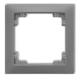 DECO Ramka pojedyncza z tworzywa DECO Soft szary mat 27DRSO-1 KARLIK