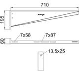 AW 55/71, WSPORNIK WIESZAKOWY 710MM FT