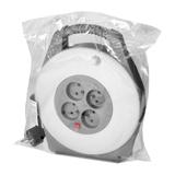 Przedłużacz bębnowy 4 gniazda z uziemieniem zwijany kabel PVC 900W 10m VIRONE