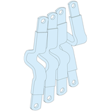 Rozdzielnice PrismaSet, połączenie pionowo zamontowanego w przedziale wyłącznika NSX-INS250 do szyn