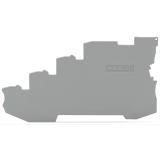 Ścianka końcowa/wewnętrzna gr. 1mm do złączek 4-przewodowych szara /25szt./ 2020-5491 WAGO