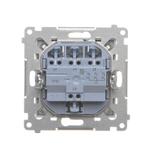 Simon 55 Przycisk zwierny potrójny szybkozłączka Jasnoszary mat