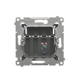 Simon 54 Gniazdo głośnikowe 1-krotne Przekrój przewodów dla wejścia i wyjścia 25 mm2 antracyt