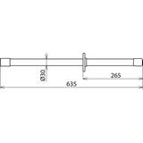Drążek izolacyjny z gniazdem M12, dł. 635 mm