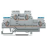 Złączka dwupiętrowa 4-przewodowa 1,5mm2 szara /50szt./ 279-512 WAGO