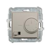 MINI Mechanizm elektronicznego regulatora temperatury z czujnikiem powietrznym taupe