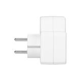 Rozgałęźnik 1x2P+Z (Schuko), 2x2P/II z włącznikiem, biały OR-AE-13191(GS) ORNO