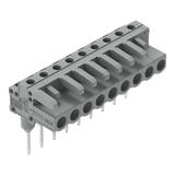 MCS-MIDI Classic gniazdo kątowe 9-bieg. szare raster 5 mm /50szt./ WAGO