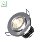 FIALE II 6W COB 38st 230V CW OCZKO LED pierścień szczotkowane aluminium