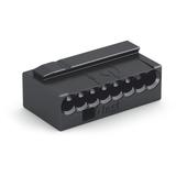 złączka instalacyjna mikro 8 x 0,6 - 0,8 mm2 ciemnoszara