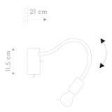 FLEX BLACK I KINKIET