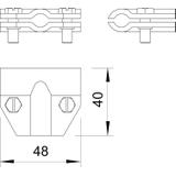 245/CU, ŁĄCZNIK TRÓJNIKOWY 8-10MM CU