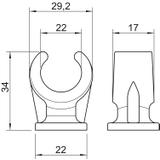 2962, UCHWYTY COKOŁOWE 20/22MM SZ.
