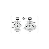 Naświetlacz LED z czujnikiem ruchu FLOODLIGHT sensor PFM G4 11W17W IP65 4000K 145lm/W czarny LEDVANC