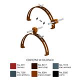 AN-15P/LA/-N Uchwyt gąsior.rozsuw.Z-zatrz. H=3,5cm /LA/ brązowy