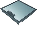 tehalit.VE-EE Pokrywa uchylna płytki montaż Q08 294X294 5mm czarny PA KDQ08059005 HAGER