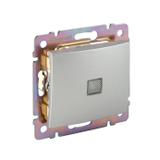 VALENA ŁĄCZNIK SCHODOWY PODŚWIETLANY 10AX-250~ ALUMINIUM, Legrand