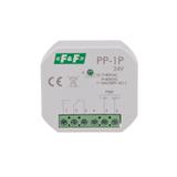 Przekaźnik elektromagnetyczny 1P 16A montaż podtynkowy U=7-30VAC / 9-40VDC PP-1P-24V F&F