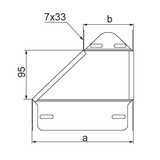 Redukcja prawa 150mm Grubość 0,70 mm 100x42 RKPBL150/100H42  145803 BAKS