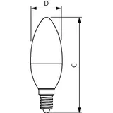 Żarówka LED świeczka 5W=40W 470lm 2700K barwa ciepła 5-40W E14 827 B35 FR PHILIPS
