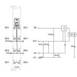 moduł 8DO 24V DC 0,5A/T WAGO
