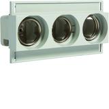 Gniazdo bezp. ceram. DIII E33 3P 63A 500V TS35 zac.pałąk. 10mm2 LE33K-3 HAGER