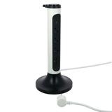 PRZEDŁUŻACZ PIONOWY, OBROTOWY, 4X2P+Z, Z OGRANICZNIKIEM PRZEPIĘĆ, Z PRZEWODEM 2.0 METRA 3X1.5 MM2 -