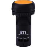 ECF-10-A - Przycisk kompaktowy z guzikiem krytym, 1NO, Pomarańczowy