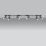 Sollux Plafon RING 6L szary SL.0454