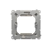 Simon Basic Adapter (przejściówka) na osprzęt standardu 45 × 45 mm. Montaż do puszki na łapki i wkręty satynowy BMA45M/29 KONTAKT