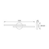 Oprawa dekoracyjna SMD LED GRACJA LED 2x7W WHITE 4000K