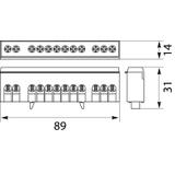 Listwa zaciskowa LZG-12P 49.102 OPATÓWEK