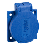 Gniazdo Pratika 50X50 niebieskie IP54220V 2PT PKN51B Schneider