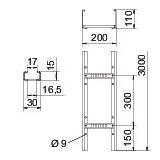 DRABINKA LG 110X200 FT 3M