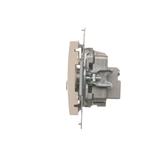 Simon 54 Gniazdo antenowe R-TV-SAT końcowe/zakończeniowe kremowy