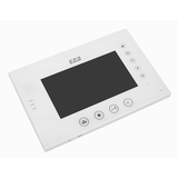 Wideodomofon: monitor 7 kolorowy z pamięcią port karty SD plastik/aluminium czarny + zasilacz MK-08F F&F