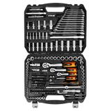 Zestaw kluczy 220 elementów 1/2", 3/8", 1/4"