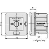Wyłącznik alarmowy samoczynny p/t zamek WGZp-1s 921540 ELEKTROMET