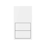 Simon 100 Panel 2-krotny: 2 klawisze biały mat