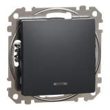 Sedna Design & Elements, łącznik krzyżowy z podświetleniem, czarny antracyt